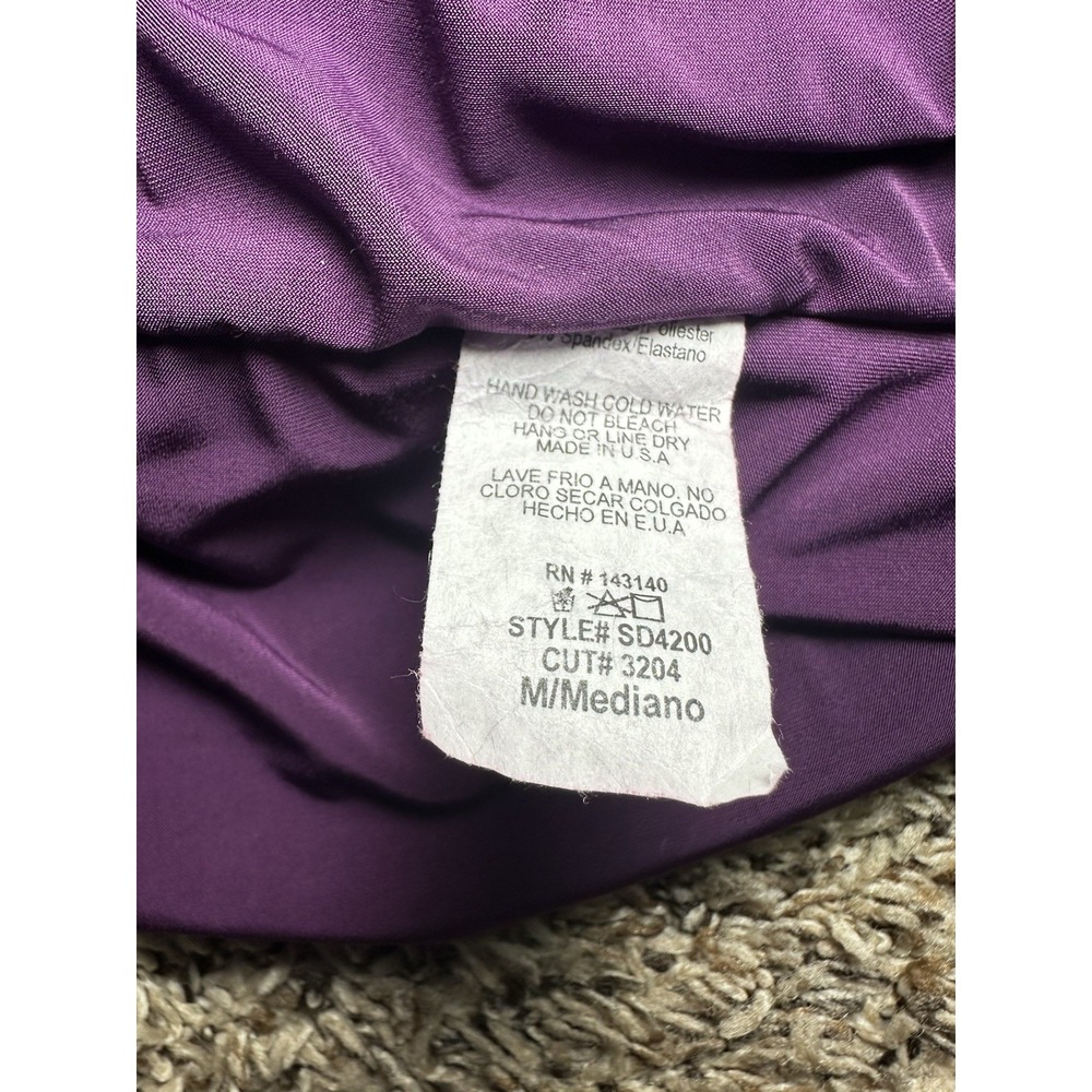 Fashion Nova On Scene Purple Maxi Dress Size Medium Spaghetti Straps - Picture 6 of 6